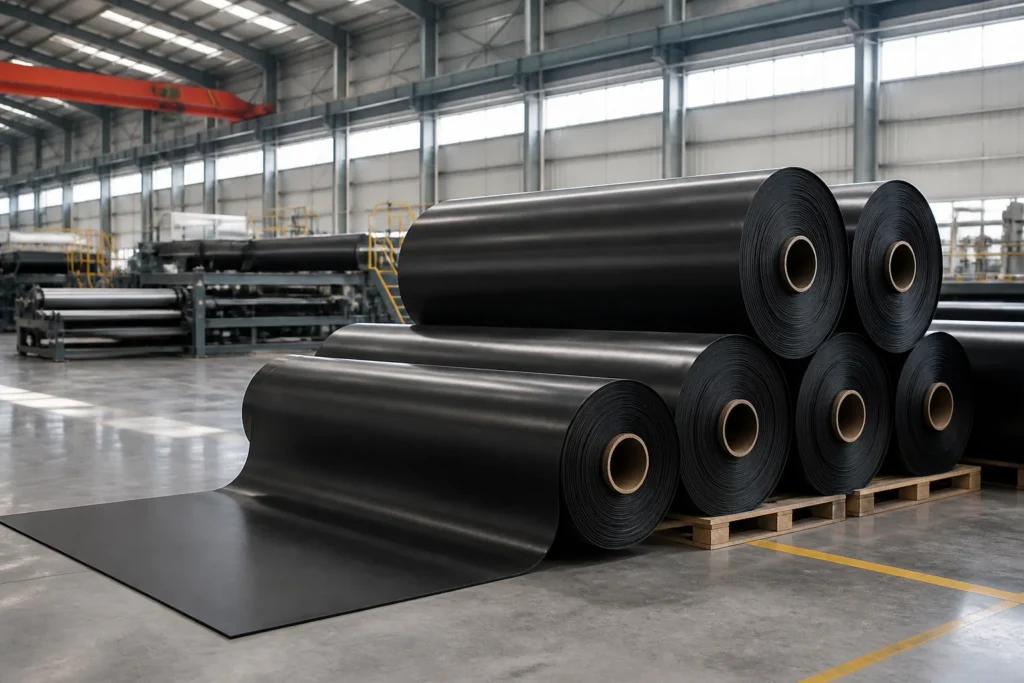hdpe geomembrane rolls factory