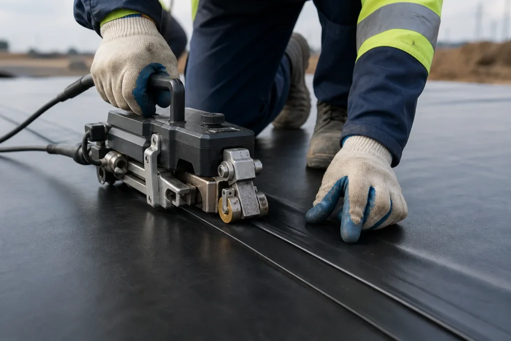 hdpe geomembrane seam welding
